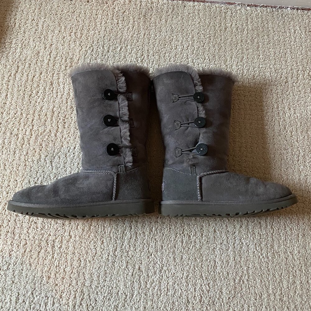 Ugg Grey Bailey Button Triplet Boot - image 4
